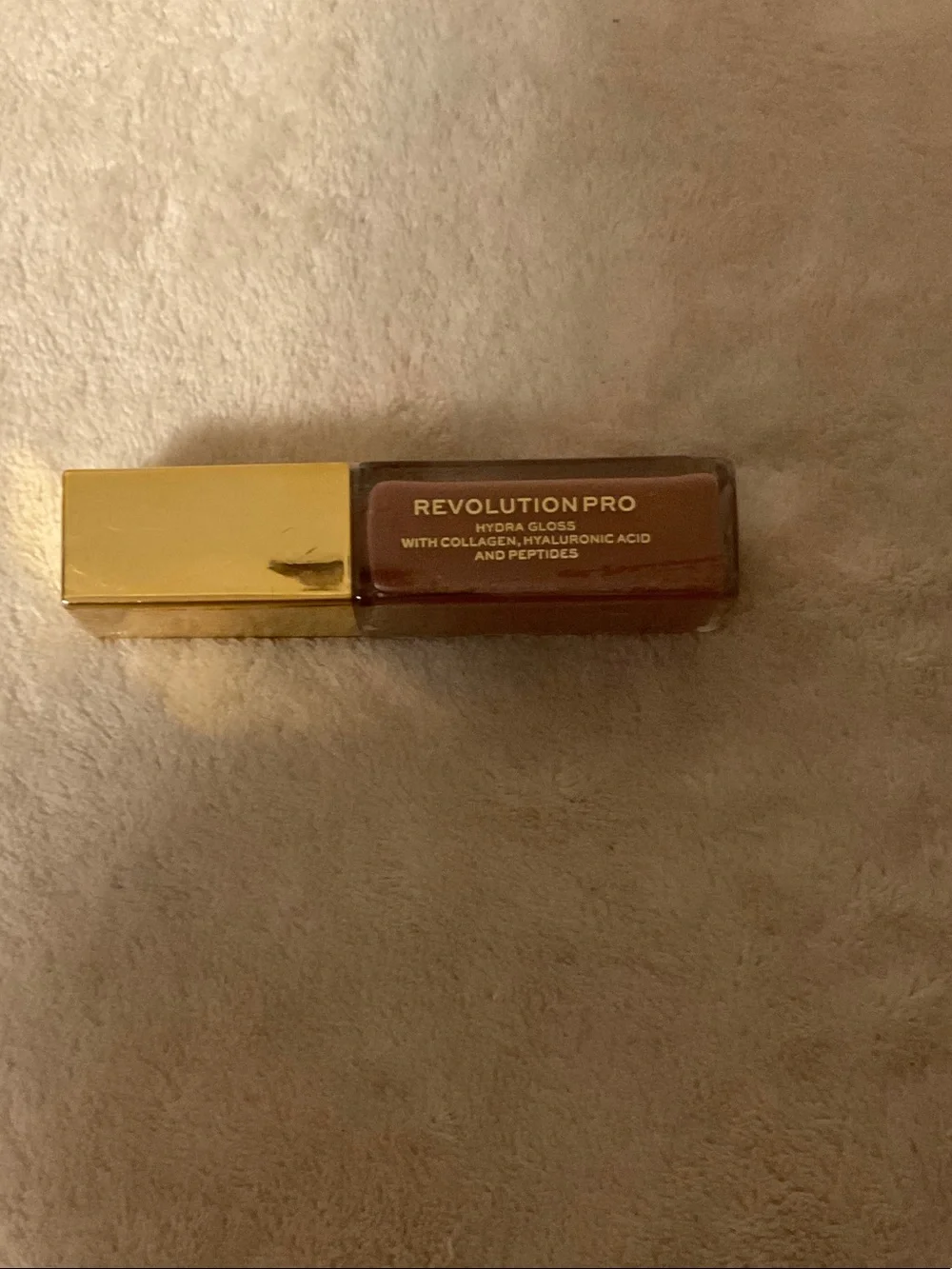 Revolution Pro Hydra Gloss Lip Gloss - Brown with Gold Cap